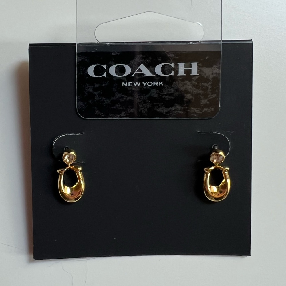 Coach Signature Crystal Earrings Studs